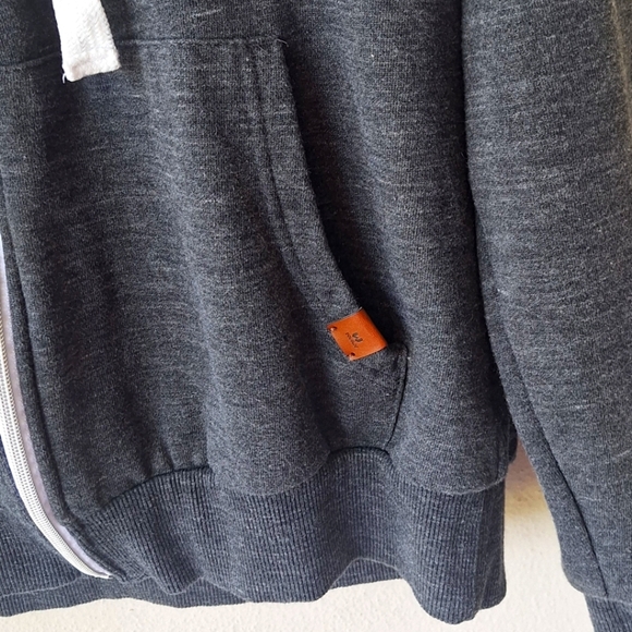 Doublju Women's Active Casual Zip-Up Color Block Hoodie Sweatshirt Size L - Picture 5 of 7